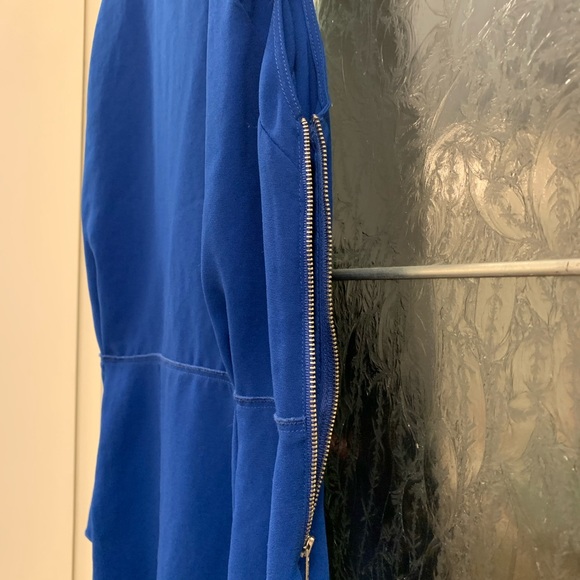 Aritzia cobalt blue peplum top with open back! - Picture 2 of 3